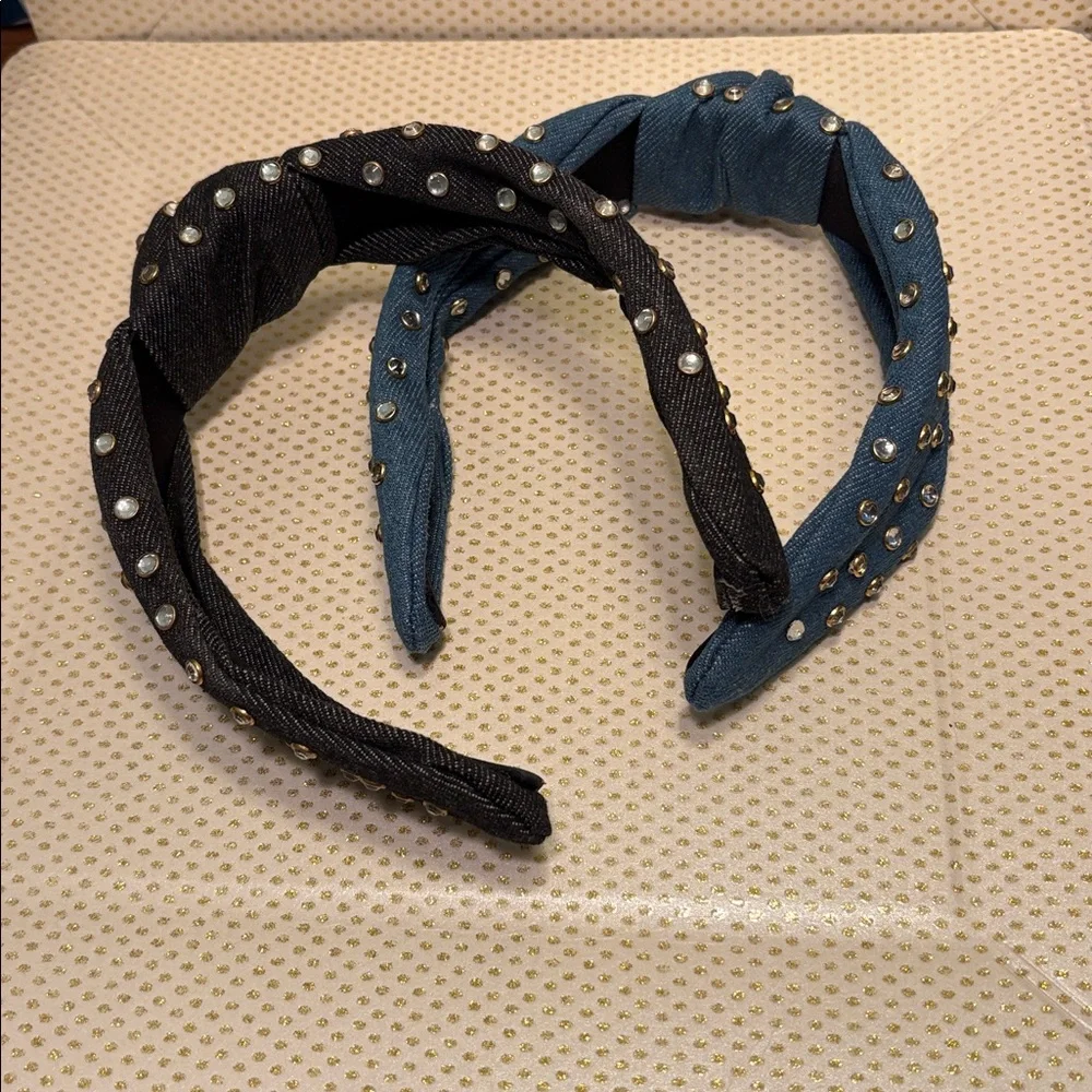 Fashion Unbranded Headbands..Denim & Black